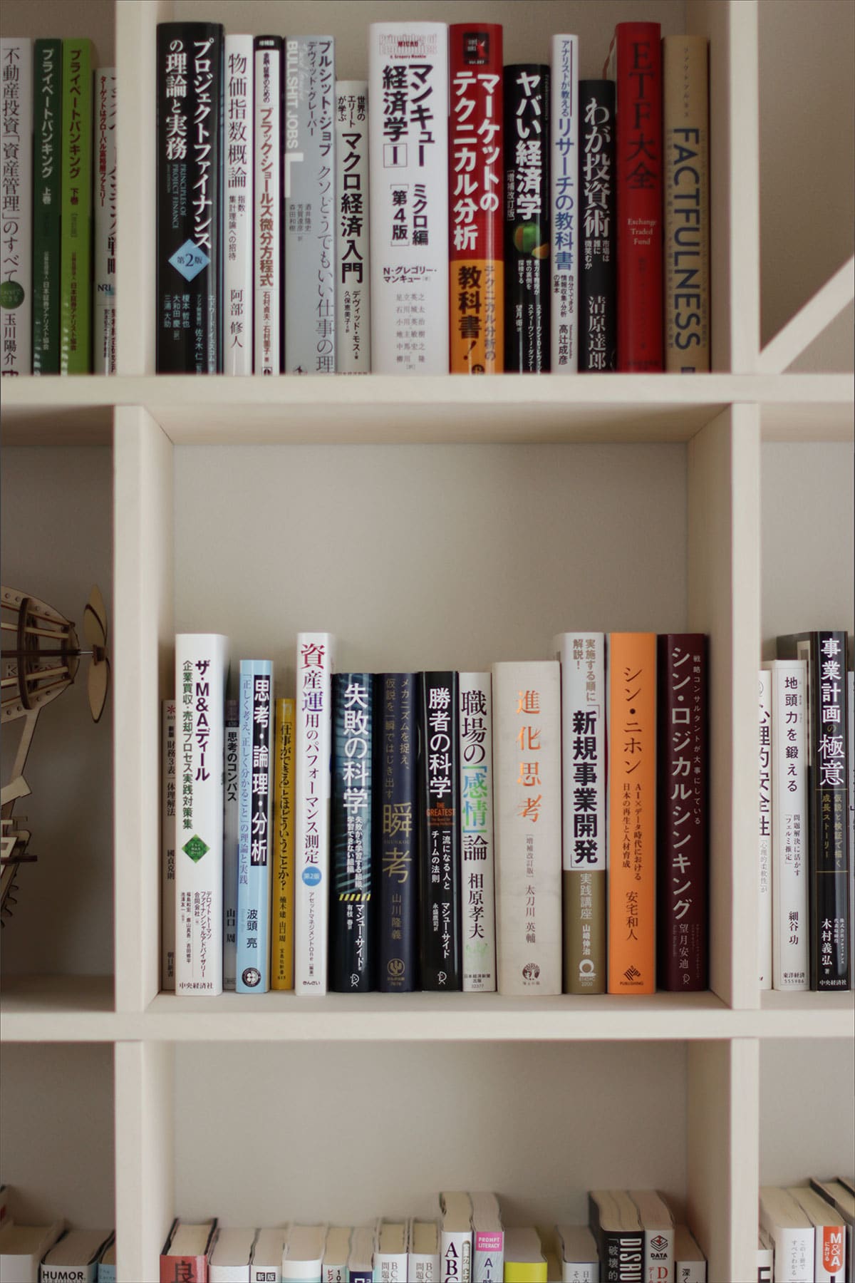 寝室のディスプレイ本棚 - Shelf 壁一面の本棚 奥行250mm - マルゲリータお客様事例