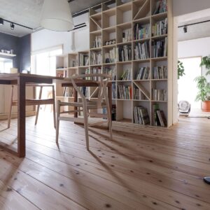 リビングの本棚 - Shelf 壁一面の本棚 奥行250mm - マルゲリータお客様事例