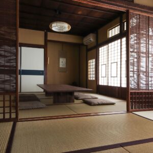 築百年になろうとしている古民家の和室に - Tavola 座卓 / 文机 - マルゲリータお客様事例