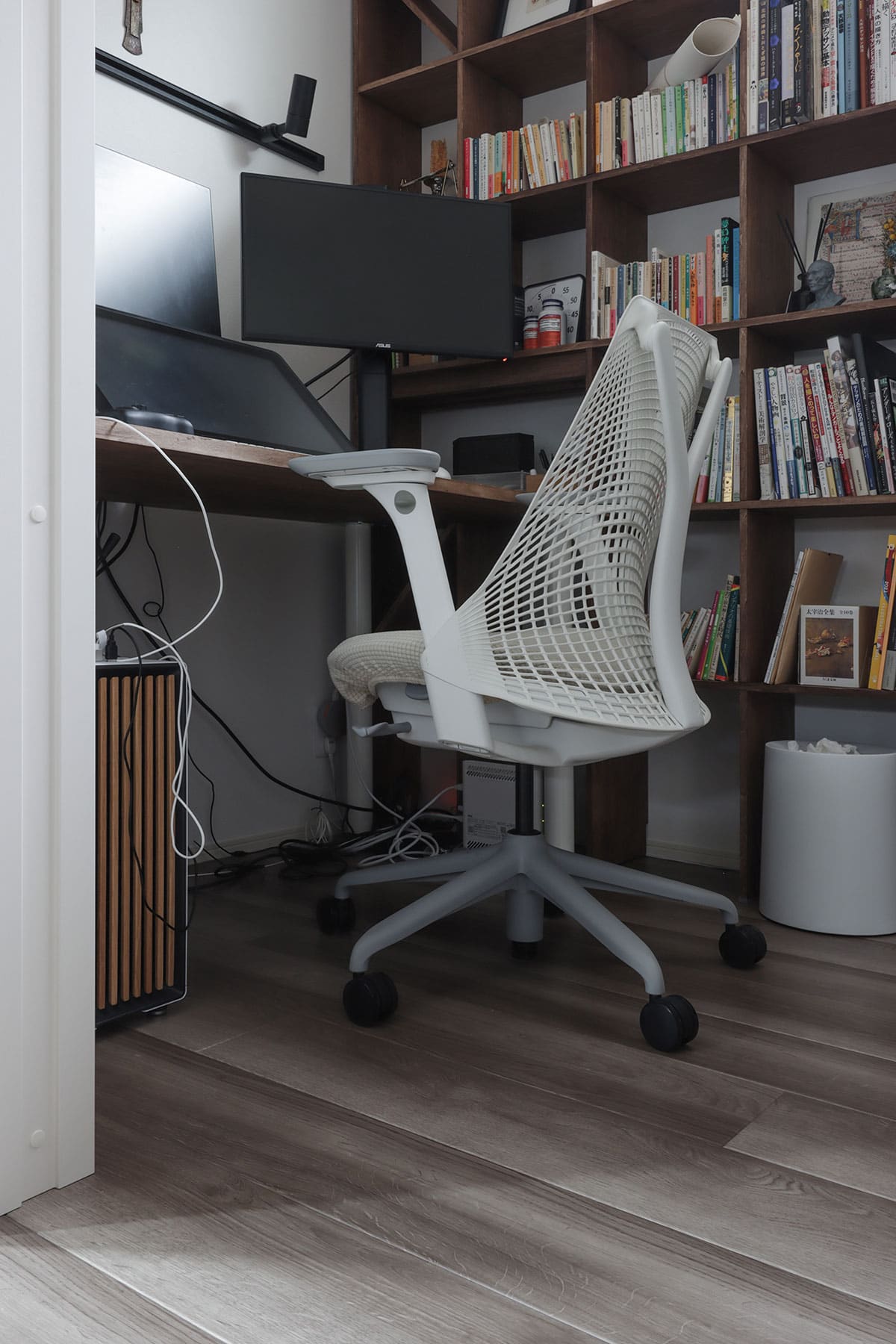 書斎の本棚 - Shelf 壁一面の本棚 奥行250mm - マルゲリータお客様事例