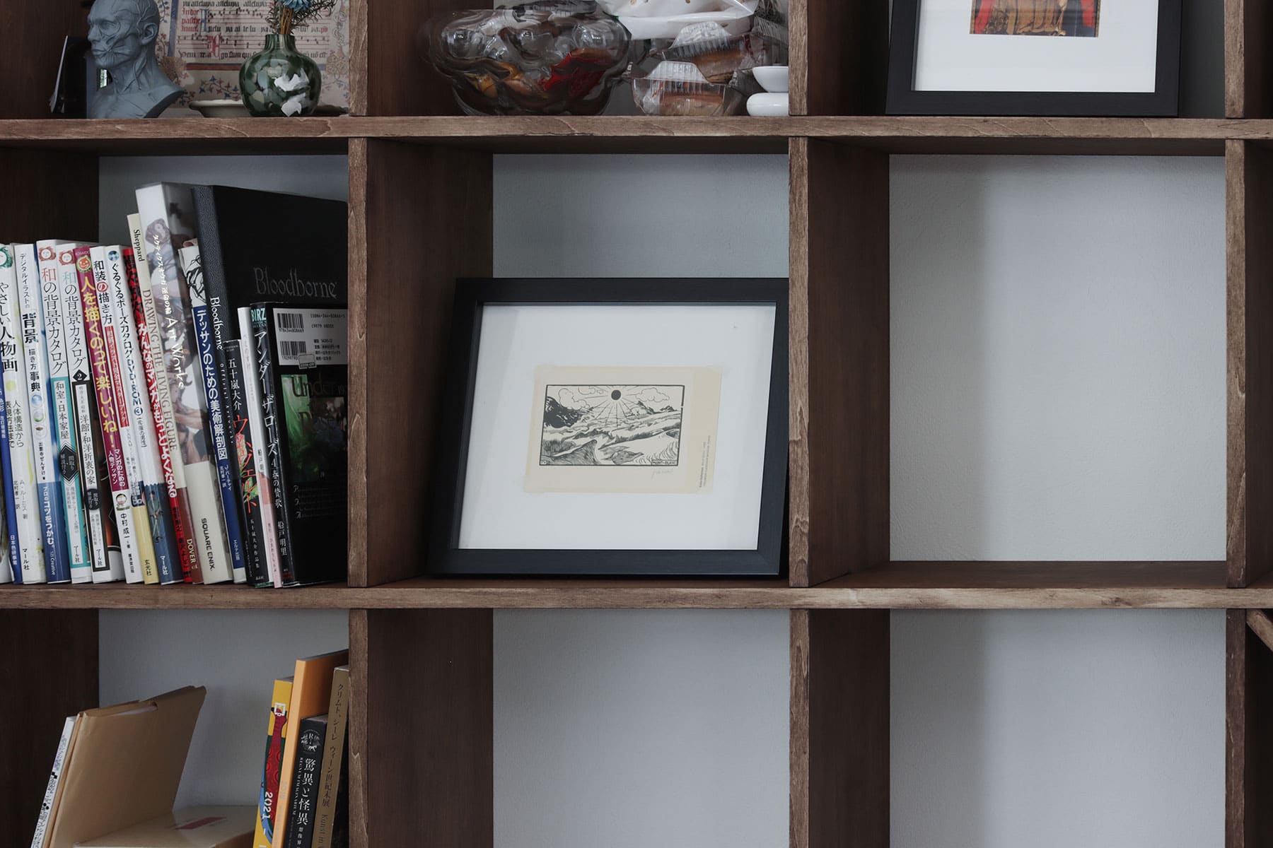 書斎の本棚 - Shelf 壁一面の本棚 奥行250mm - マルゲリータお客様事例