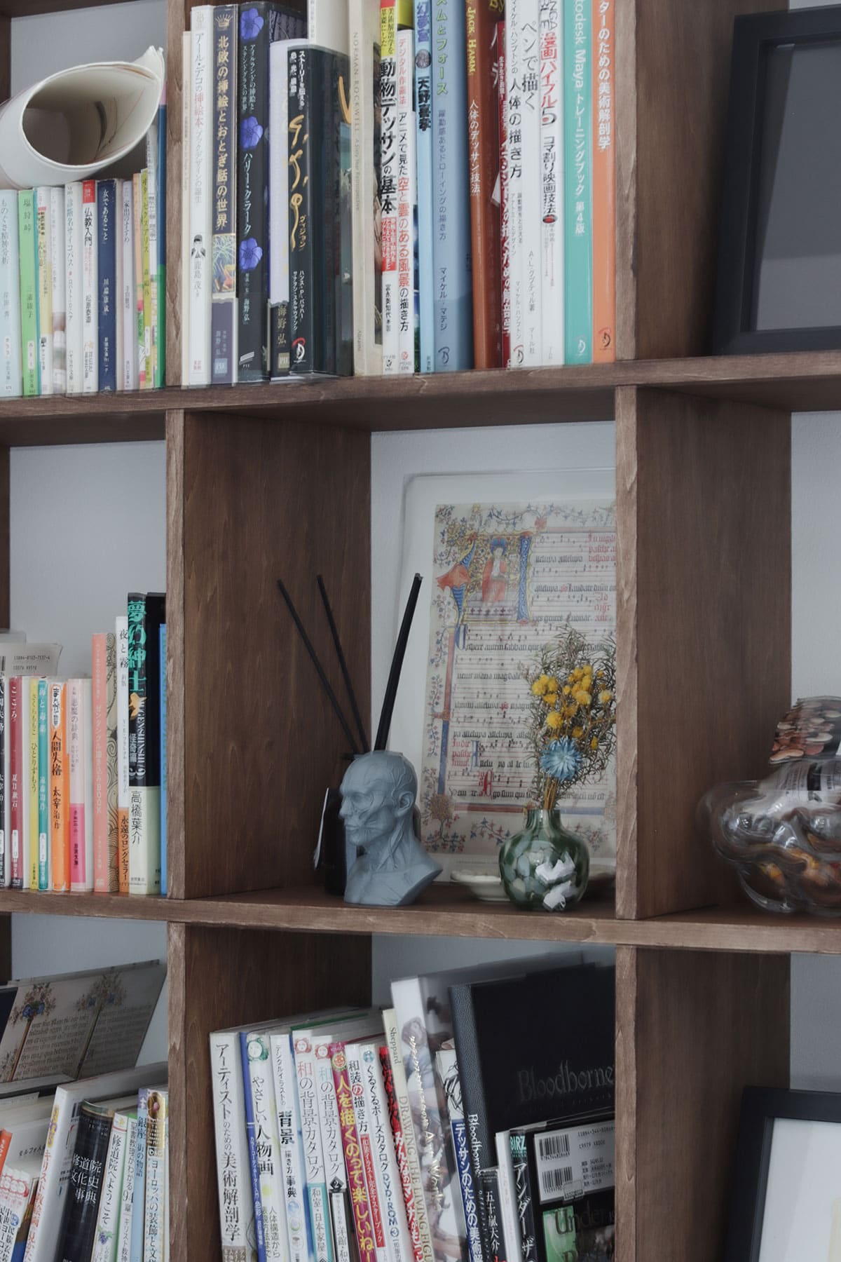 書斎の本棚 - Shelf 壁一面の本棚 奥行250mm - マルゲリータお客様事例