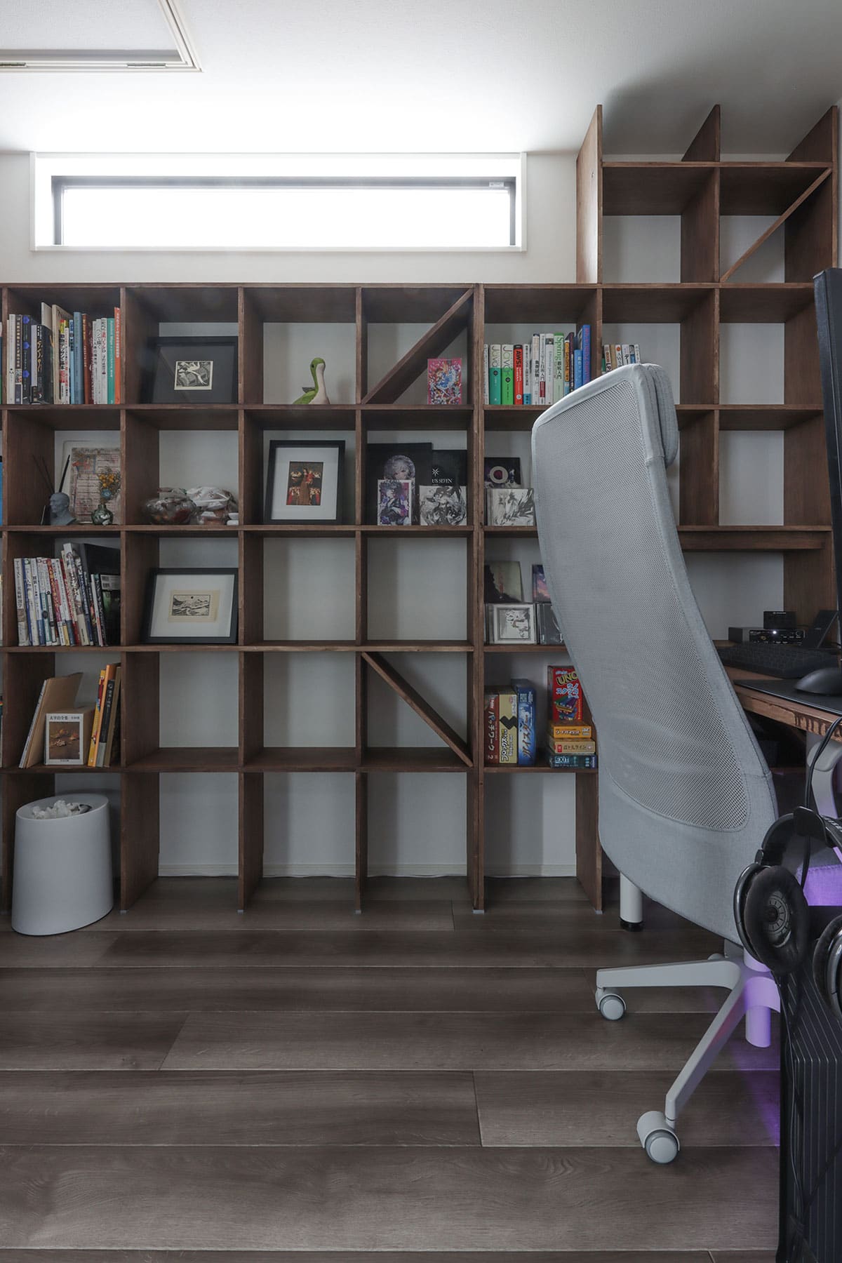 書斎の本棚 - Shelf 壁一面の本棚 奥行250mm - マルゲリータお客様事例