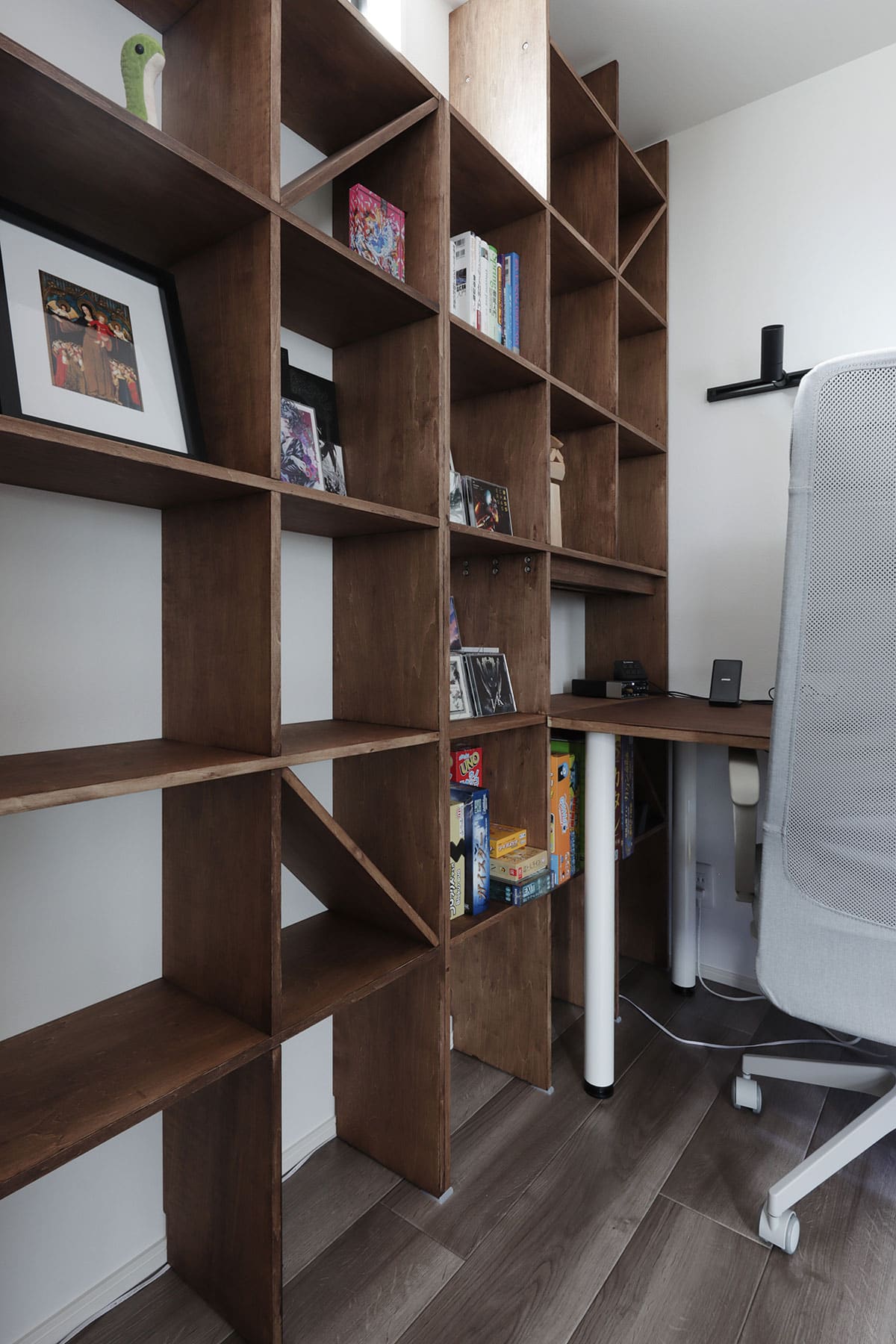 書斎の本棚 - Shelf 壁一面の本棚 奥行250mm - マルゲリータお客様事例