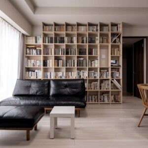 リビングの本棚 - Shelf 壁一面の本棚 奥行350mm - マルゲリータお客様事例