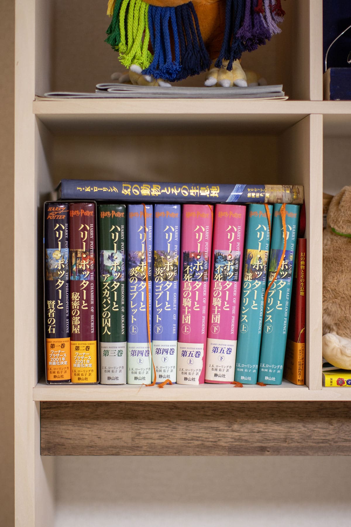 子供部屋の勉強机 - Shelf カウンター付き本棚 - マルゲリータお客様事例