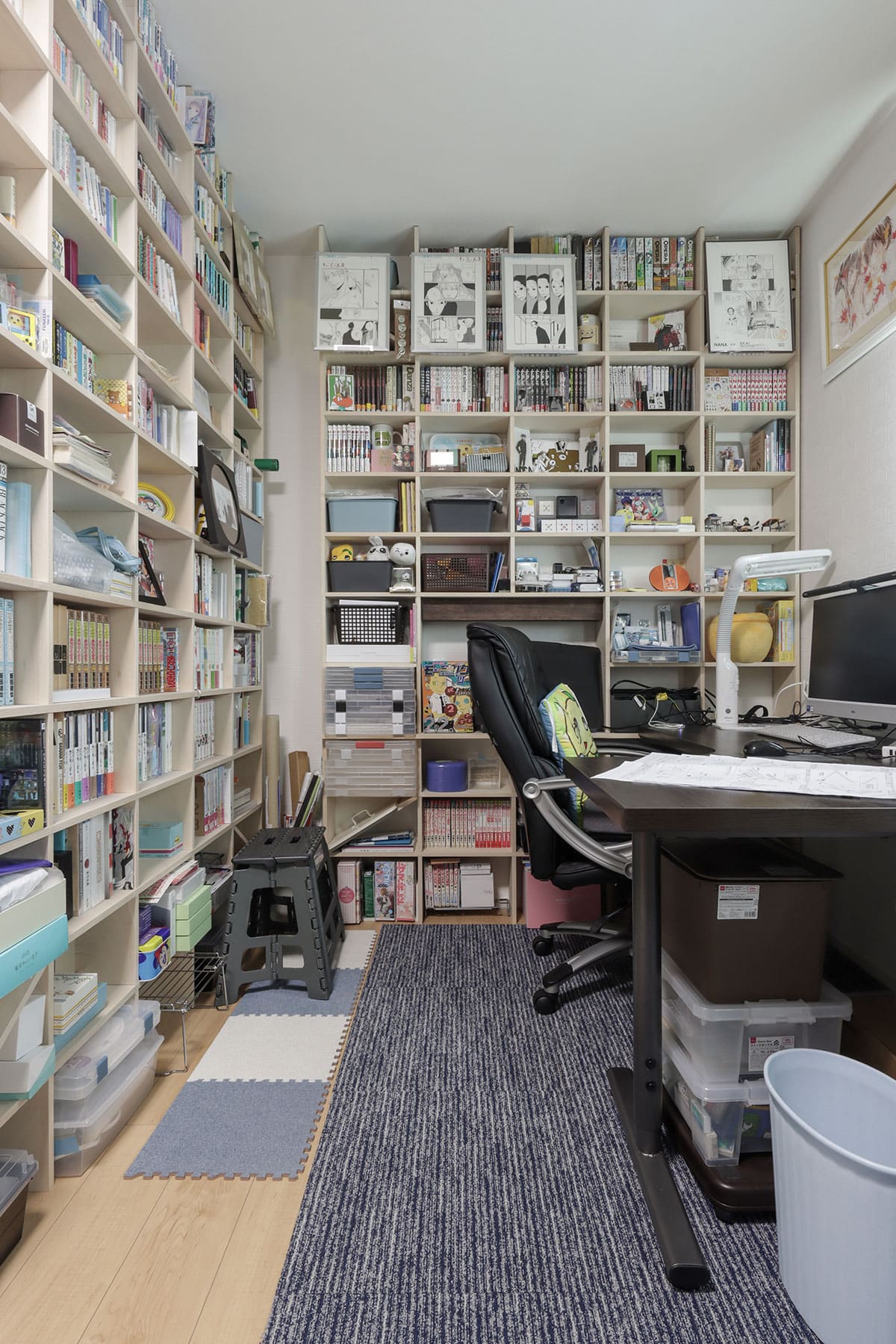 家じゅうを本棚で埋め尽くす - Shelf 壁一面の本棚 - マルゲリータお客様事例