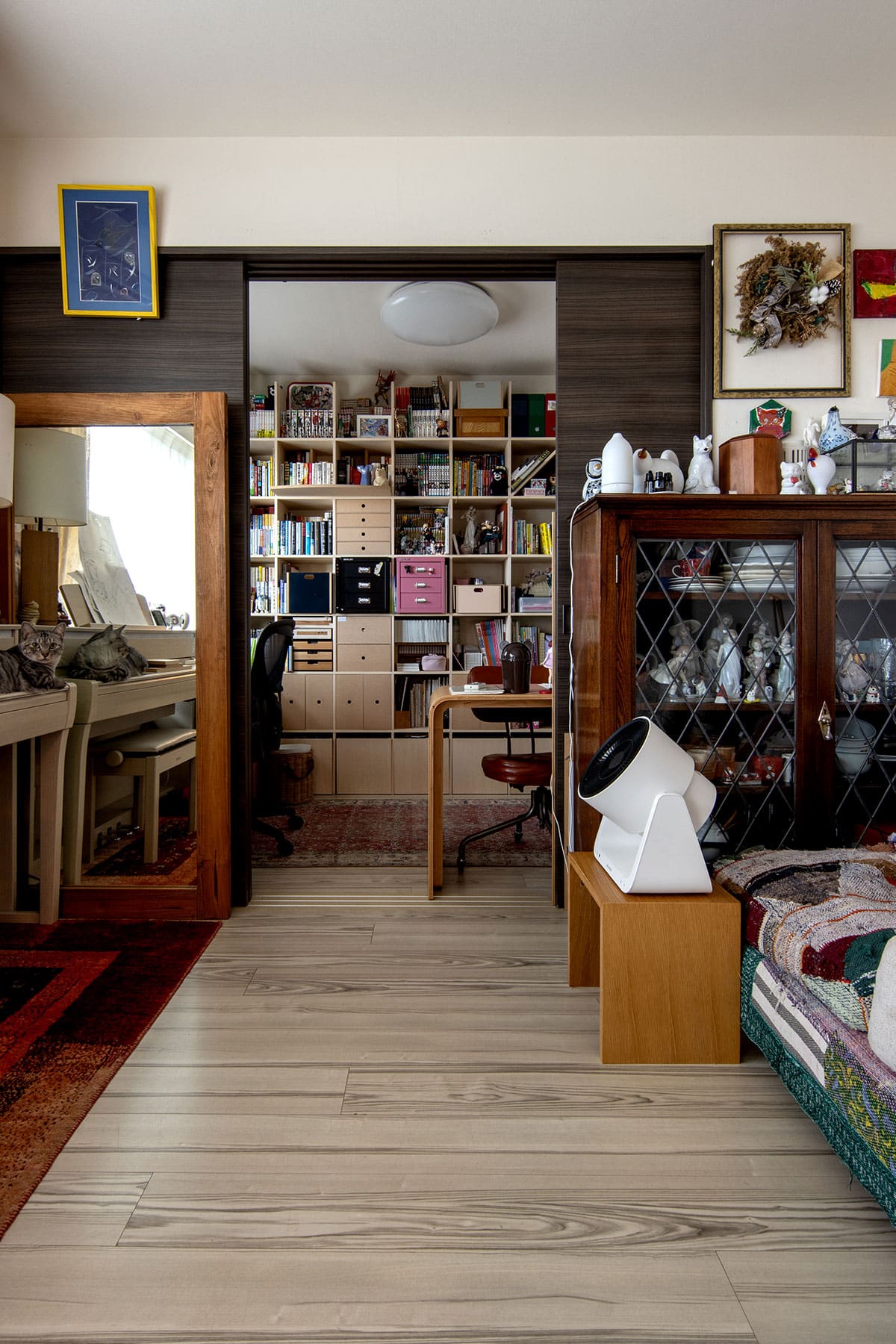 書斎の本棚 - Shelf 壁一面の本棚 奥行350mm - マルゲリータお客様事例