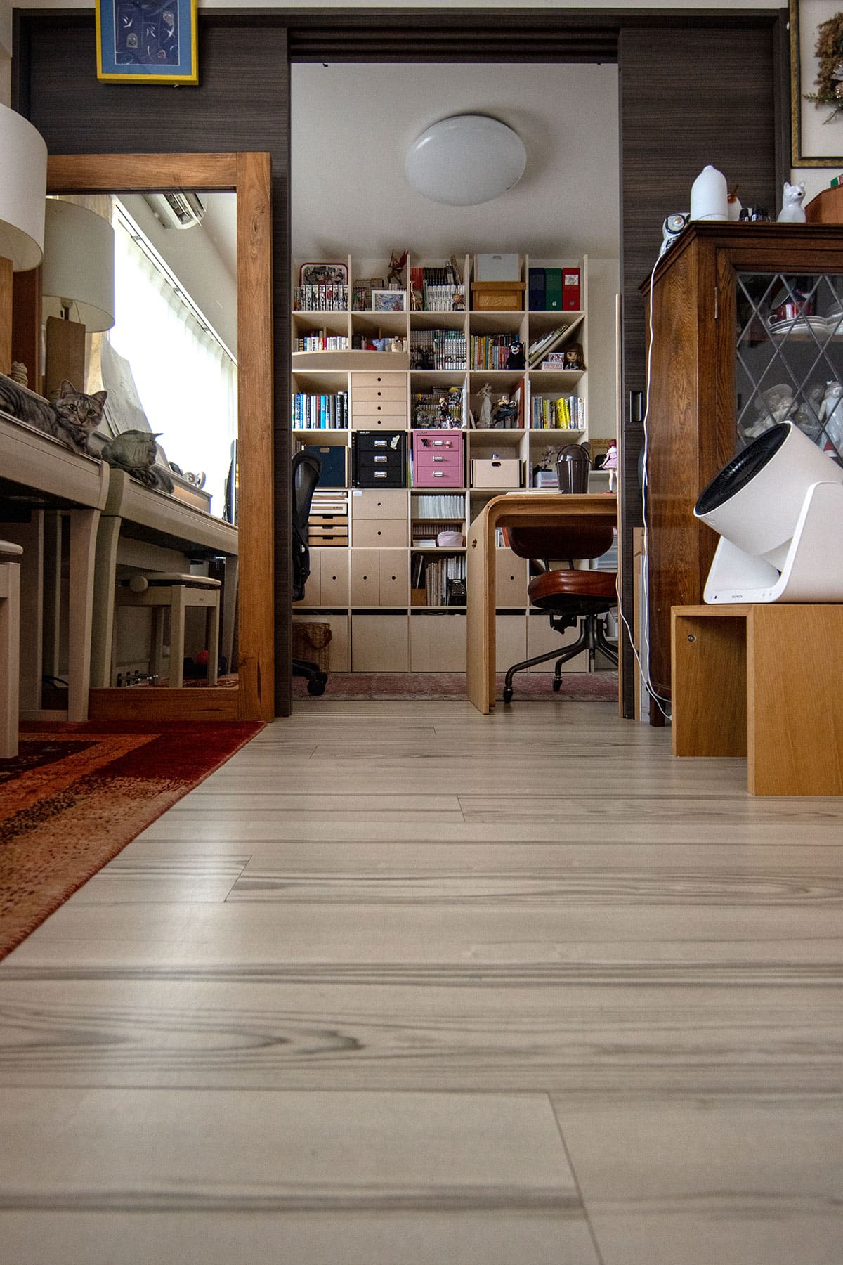 書斎の本棚 - Shelf 壁一面の本棚 奥行350mm - マルゲリータお客様事例