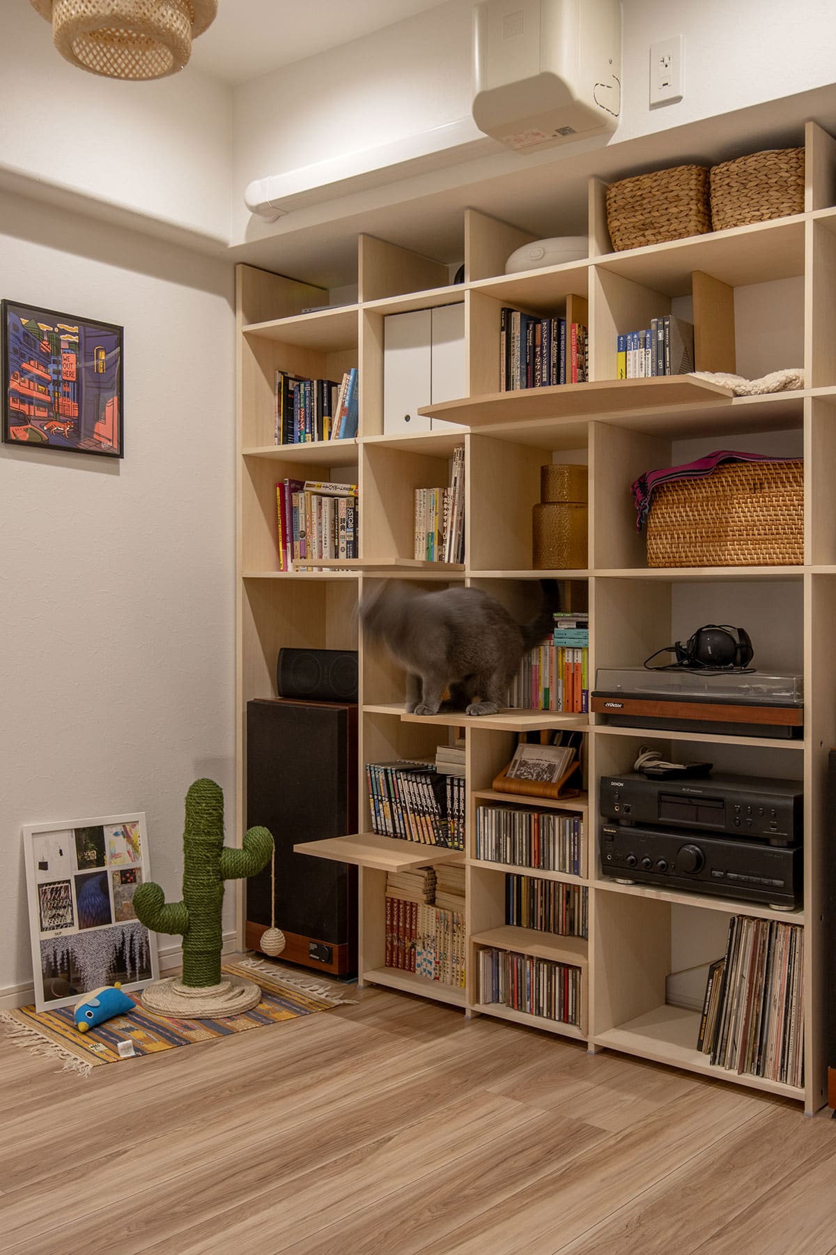 オーディオラック - Shelf 壁一面の本棚 奥行350mm - マルゲリータお客様事例