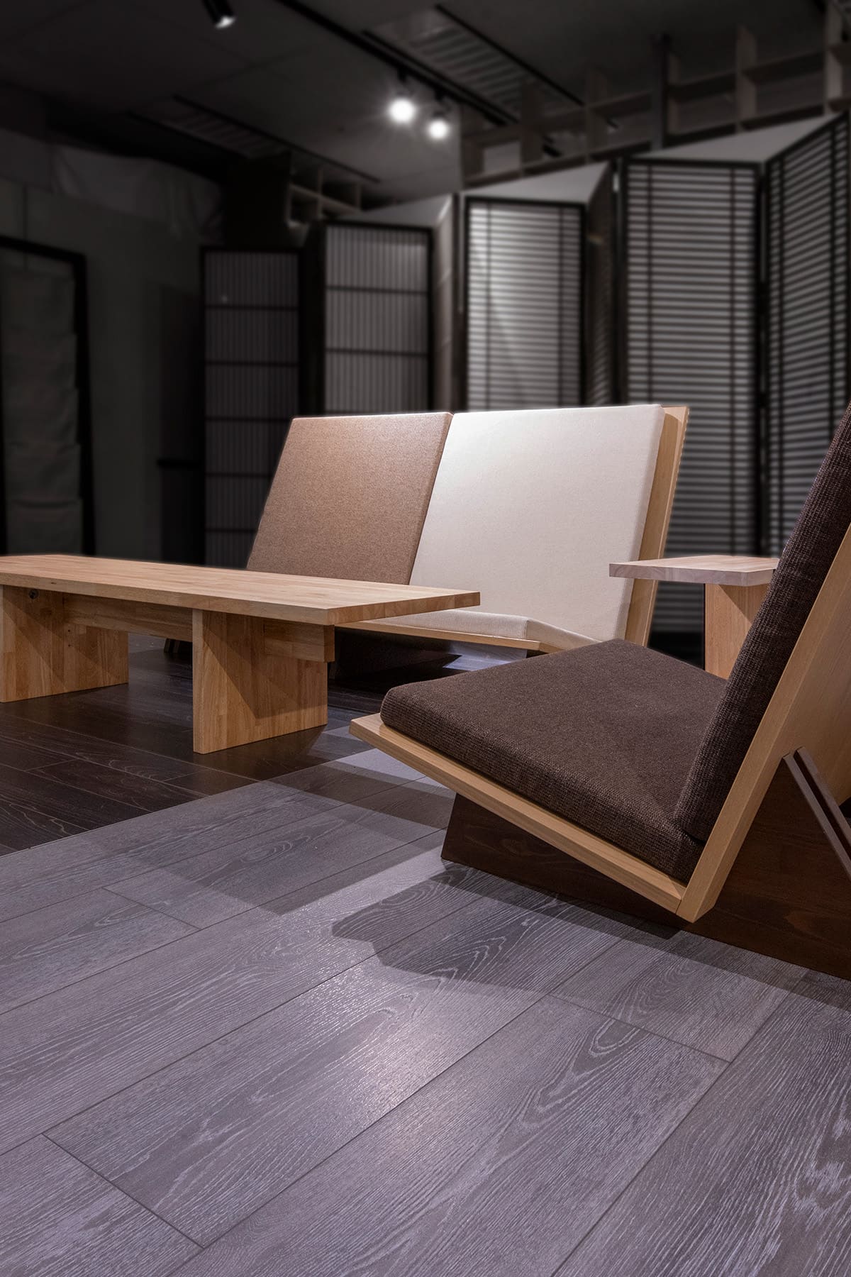 リビングテーブルとLソファを組合わせる - Tavola 座卓/文机 - マルゲリータお客様事例