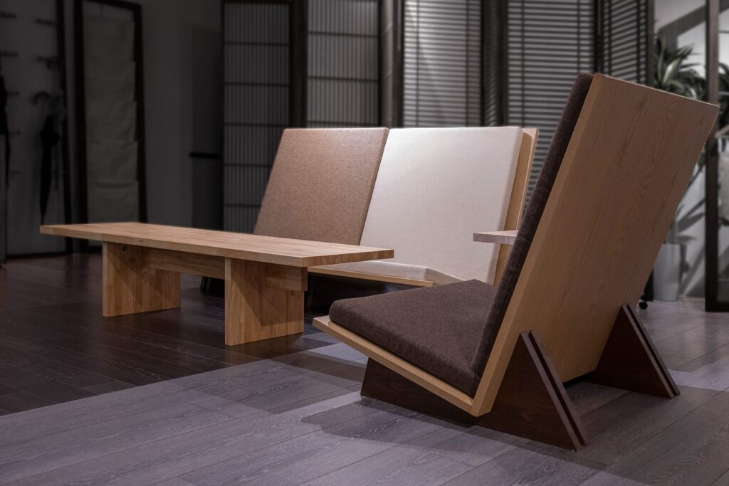 リビングテーブルとLソファを組合わせる - Tavola 座卓/文机 - マルゲリータお客様事例