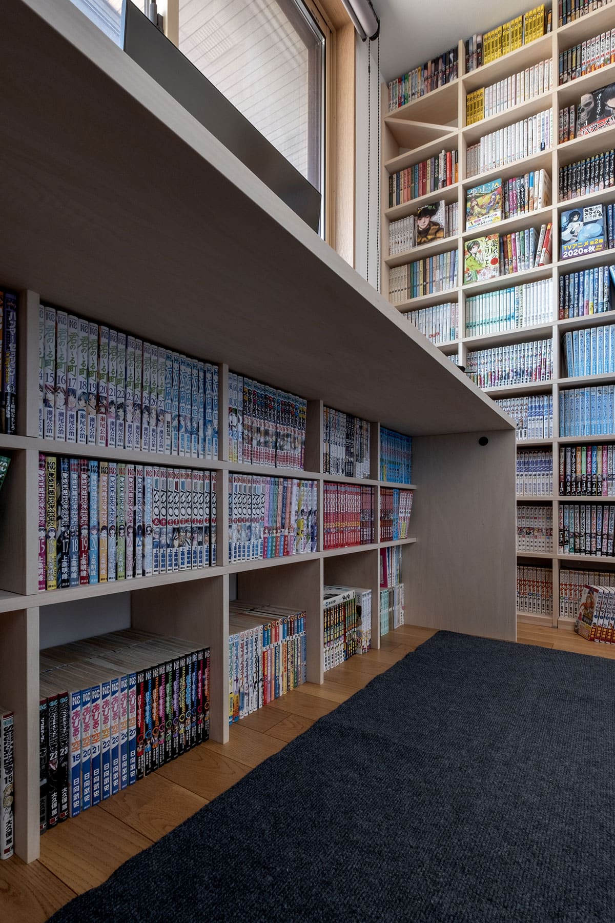 コミック専用本棚 - Shelf 壁一面のコミック本棚 奥行180mm - マルゲリータお客様事例