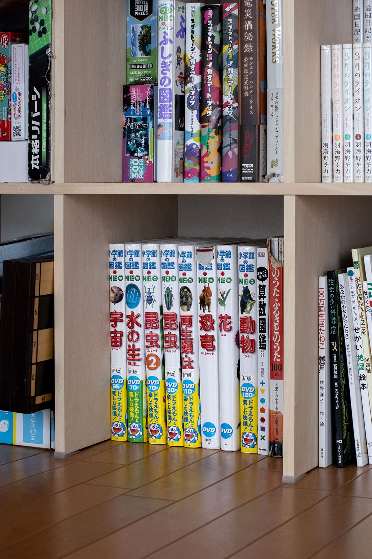 雁行した形のリビングに - Shelf カウンター付き本棚 - マルゲリータお客様事例