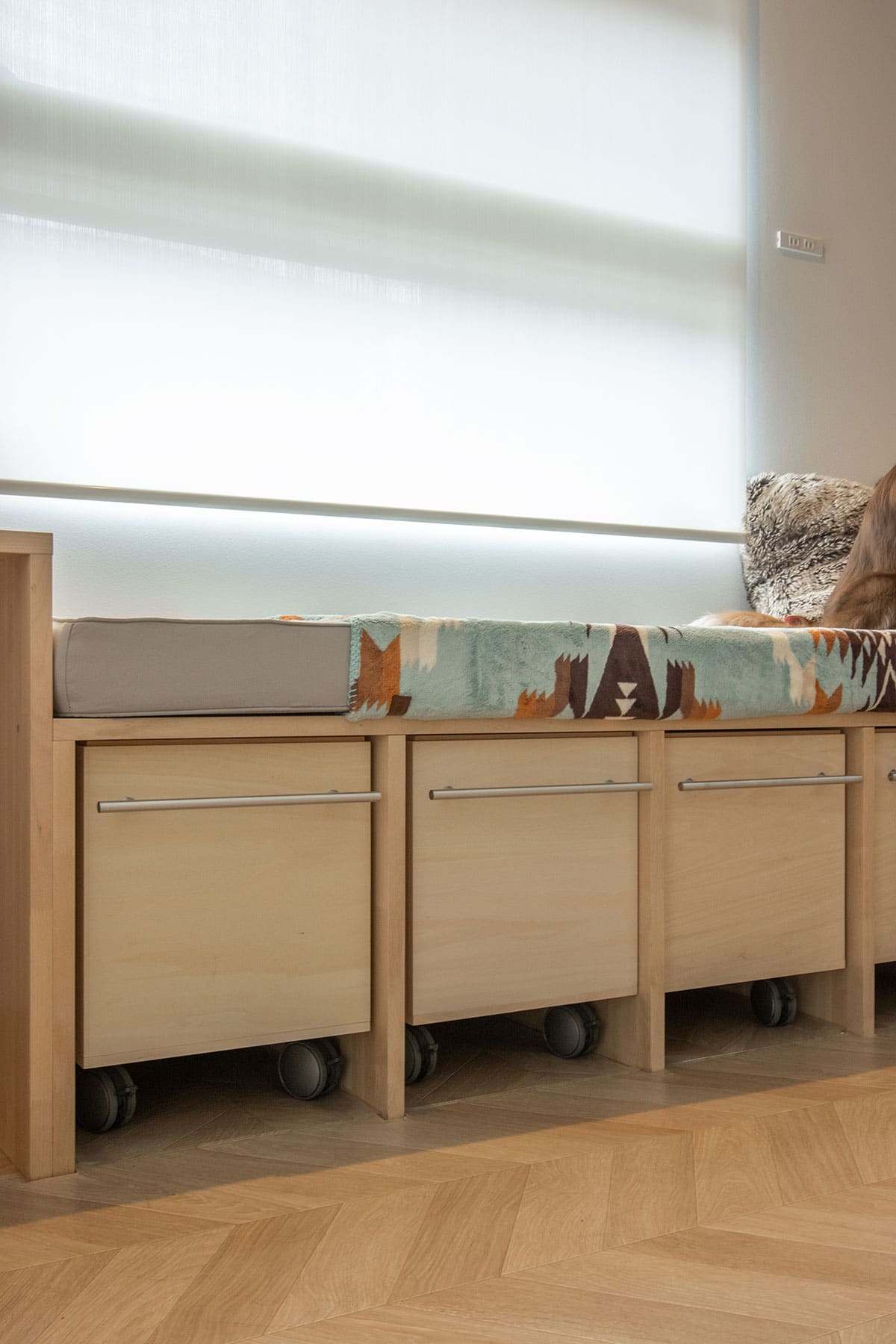 玄関収納 - Storage Cart キャスター付き LPレコード収納カート - マルゲリータお客様事例