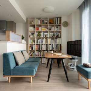 リビングダイニングの本棚 - Shelf 壁一面の本棚 奥行250mm - マルゲリータお客様事例