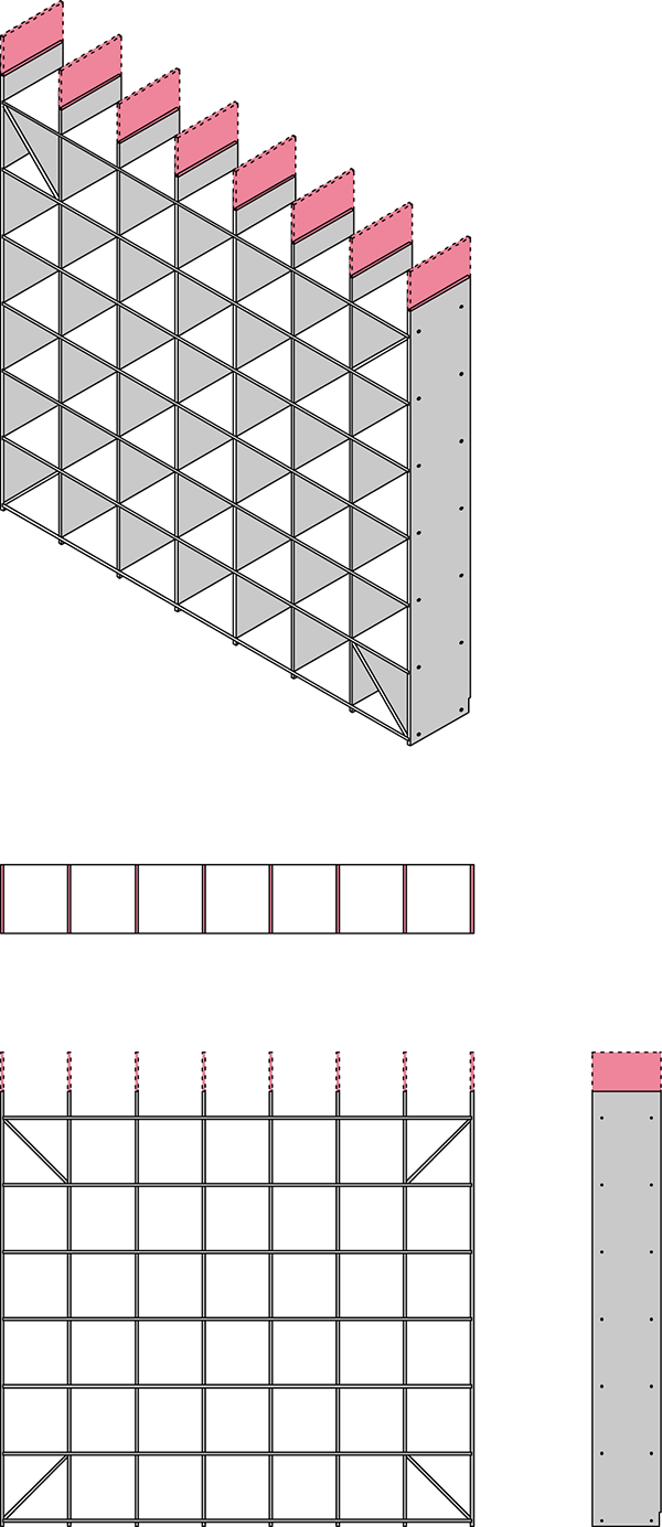 梁下にジャストサイズの収納本棚を設置 窓やエアコンも避けて大容量の収納の事例を紹介