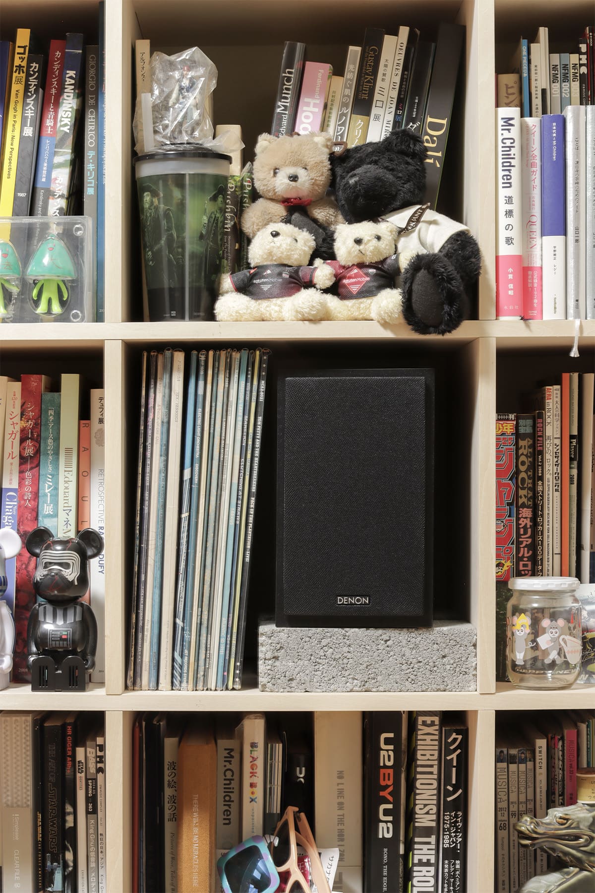 リビングのレコード棚 - Shelf 壁一面の本棚 奥行350mm - マルゲリータお客様事例