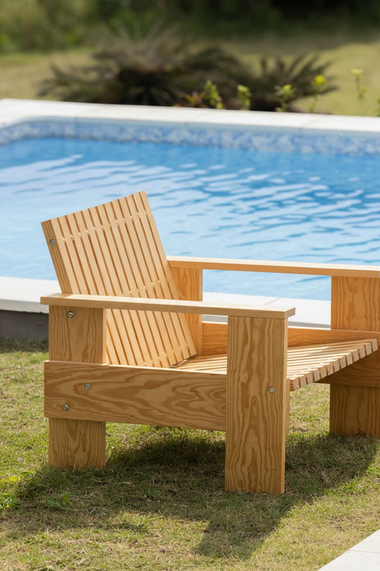 石垣島の民泊プールサイドに - EXA アウトドアファニチャー - マルゲリータお客様事例