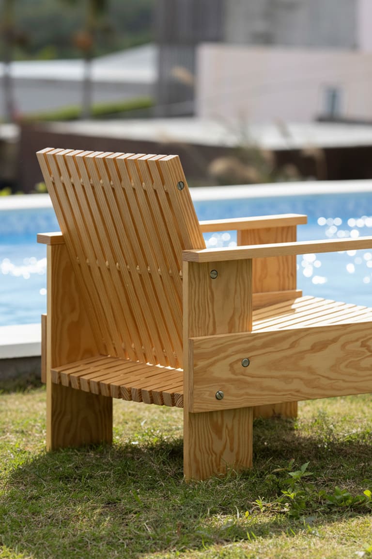 石垣島の民泊プールサイドに - EXA アウトドアファニチャー - マルゲリータお客様事例