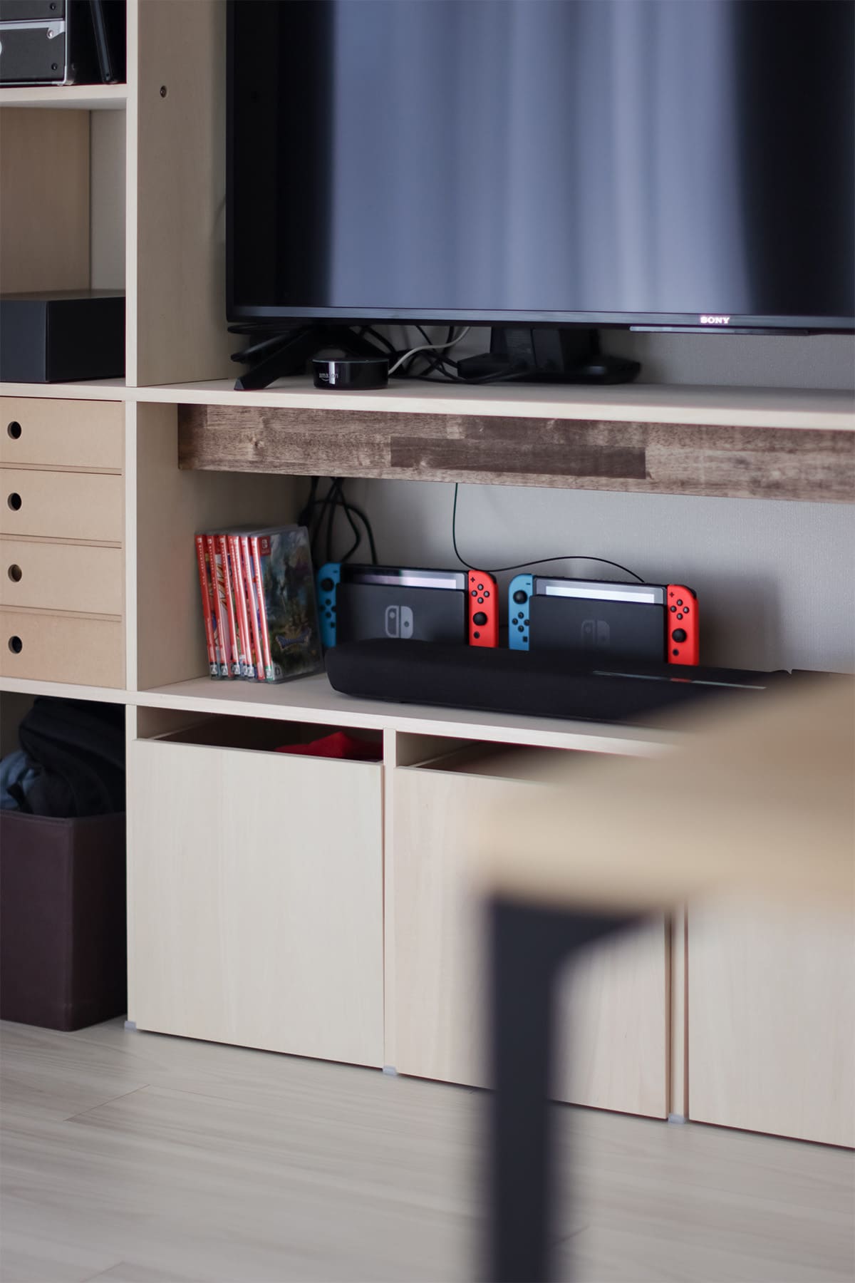 リビングボードとして - Shelf 壁一面の本棚 奥行350mm - マルゲリータお客様事例