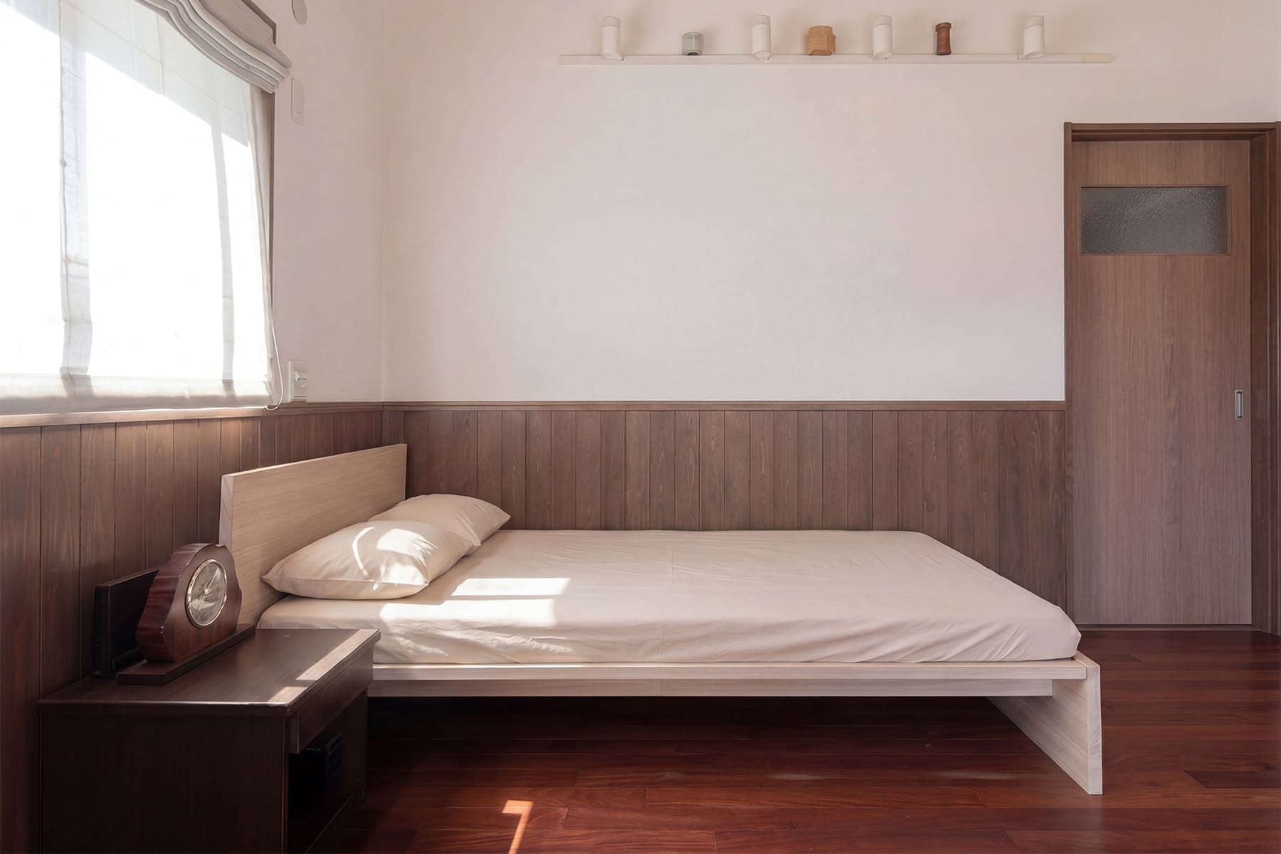 シンプルなベッド - Letto ひのきすのこベッド Z型 - マルゲリータお客様事例