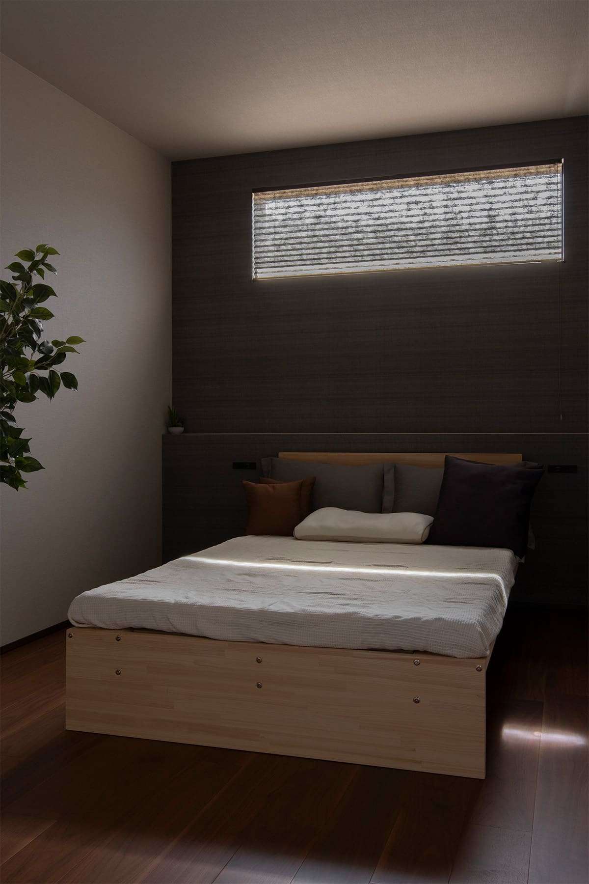 シンプルなベッド - Letto ひのきすのこベッド Z型 - マルゲリータお客様事例