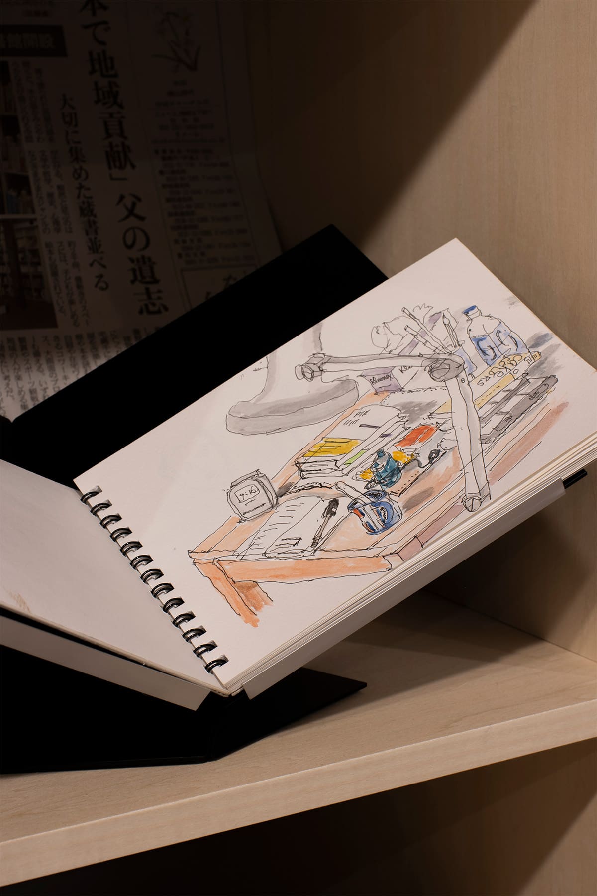 白井正雄記念館 ともす図書館 - Shelf 壁一面の本棚 奥行350 - マルゲリータお客様事例