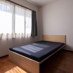 リビング脇に置かれたベッド - Letto ひのきすのこベッド Z型 - マルゲリータお客様事例