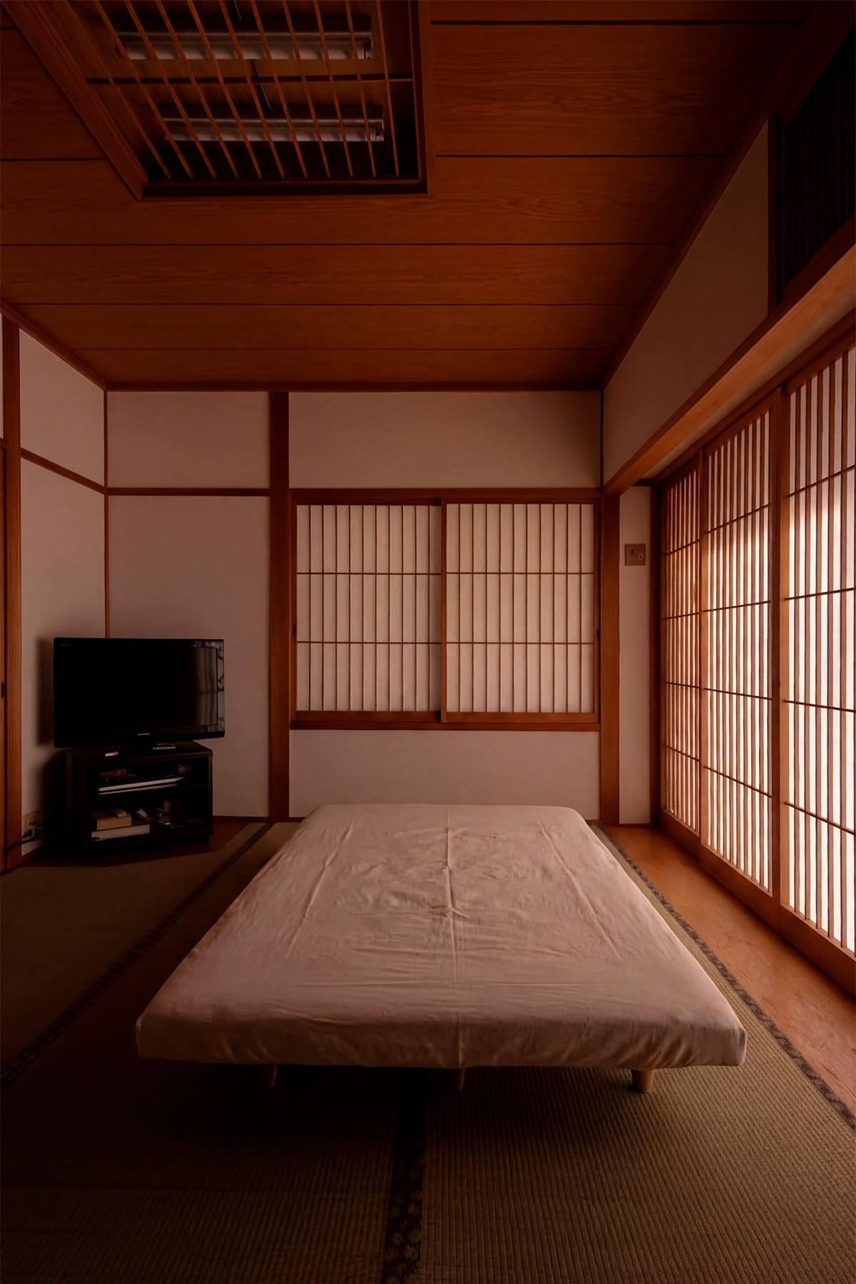 和室に置かれたベッド - Letto ひのきすのこベッド I型 - マルゲリータお客様事例