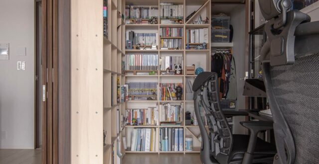 趣味の部屋 – Shelf 壁一面の本棚 奥行350 – マルゲリータ使用事例