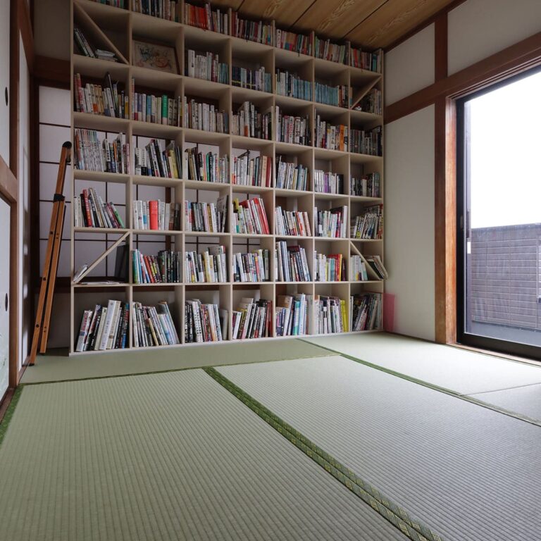 和室の本棚 - Shelf 壁一面の本棚 奥行250mm - マルゲリータお客様事例