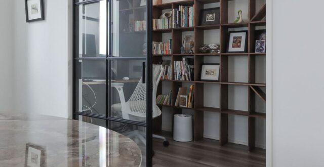 書斎の本棚 - Shelf 壁一面の本棚 奥行250mm - マルゲリータお客様事例