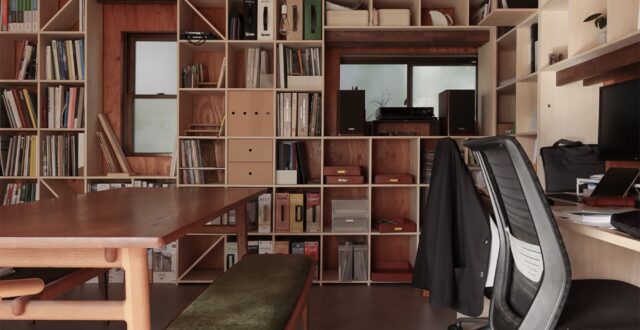 マルゲリータ芦屋ショールーム - Shelf 壁一面の本棚 - マルゲリータお客様事例